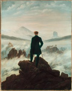 在雾海的徒步旅行者 作者 卡斯珀·大卫·弗里德里希（Caspar David Friedrich）